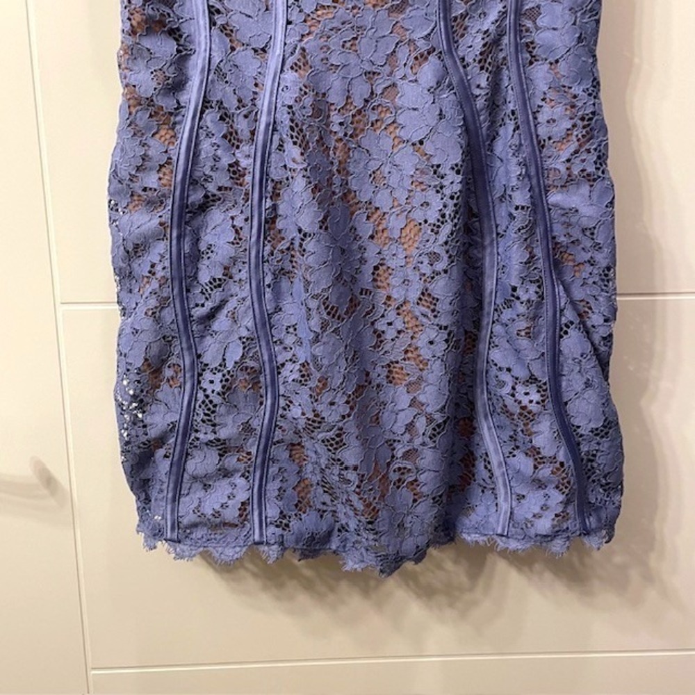 NWT House of CB Lala Lavender Lace Mini Dress Party Cocktail Large+ (XL) - Picture 6 of 16